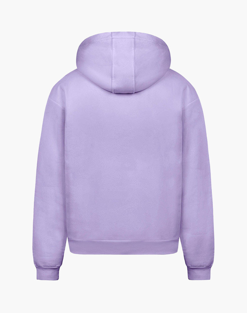 BASIC ZIP-HOODIE (PURPLE) STATEMENT