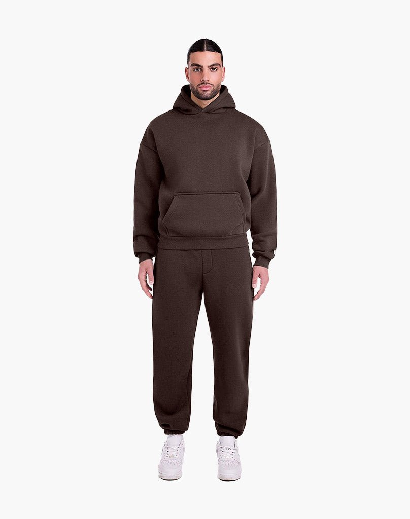 TRACKSUIT SET CUFF (BROWN) Tracksuits Statement Clo