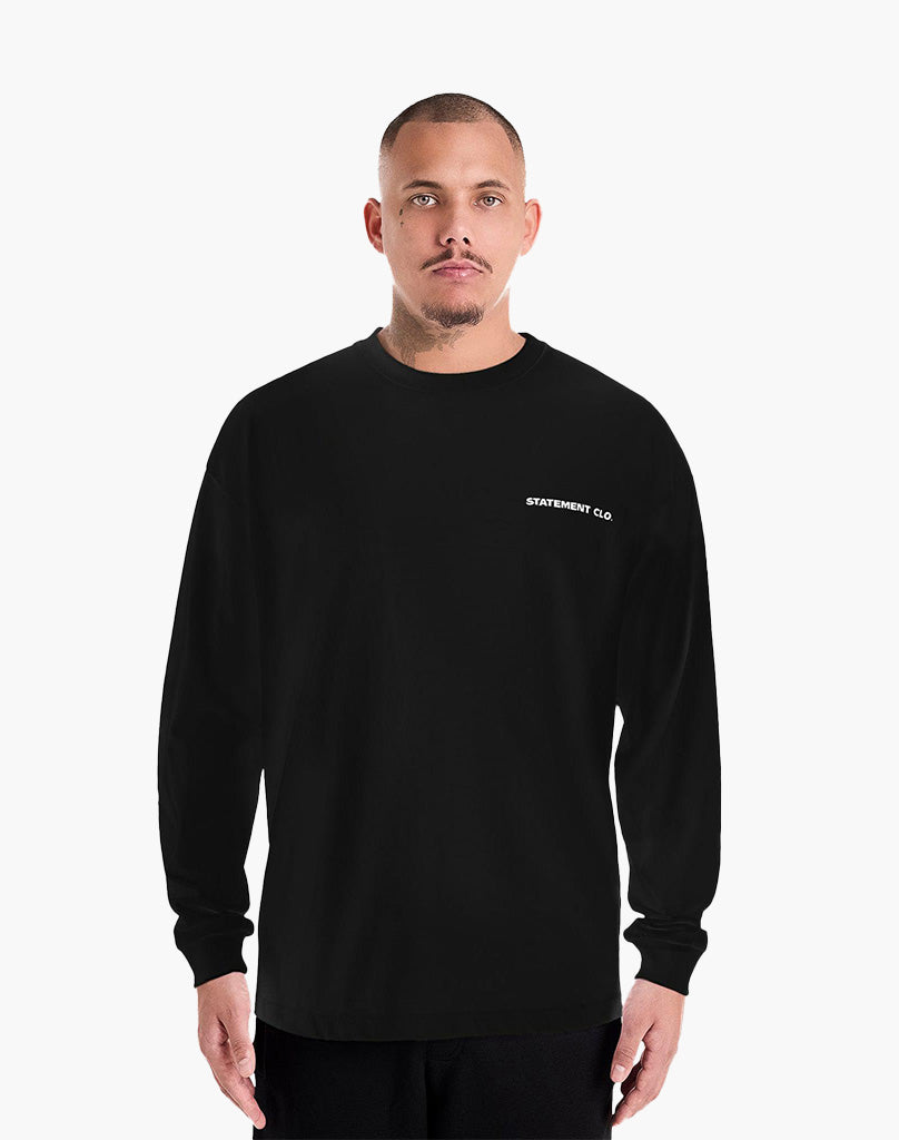 BASIC LONGSLEEVE (BLACK) STATEMENT