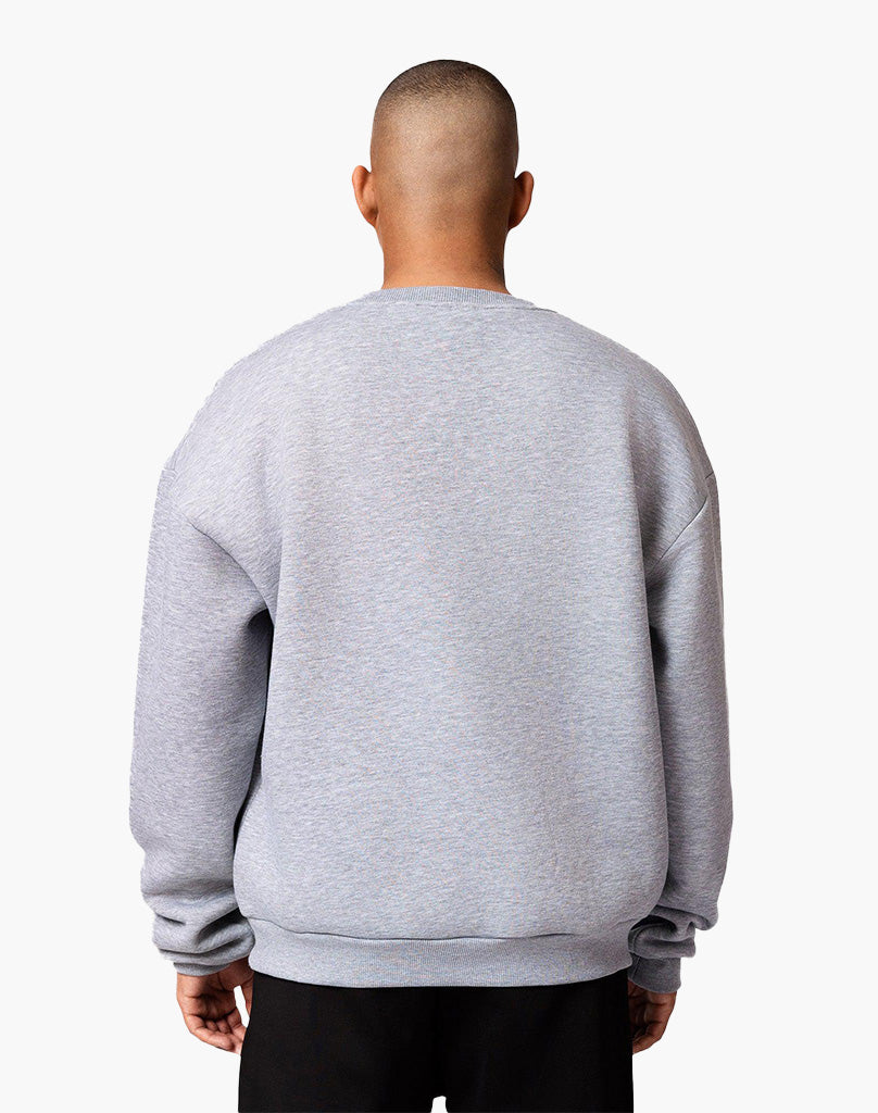 BASIC SWEATER (GREY MELANGE) STATEMENT
