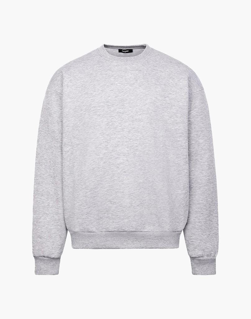 BASIC SWEATER (GREY MELANGE) Sweater STATEMENT