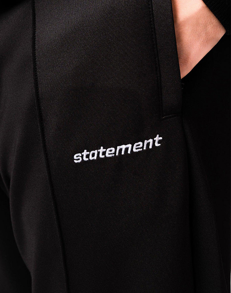 BASIC WIDE TRACKPANTS (BLACK) STATEMENT