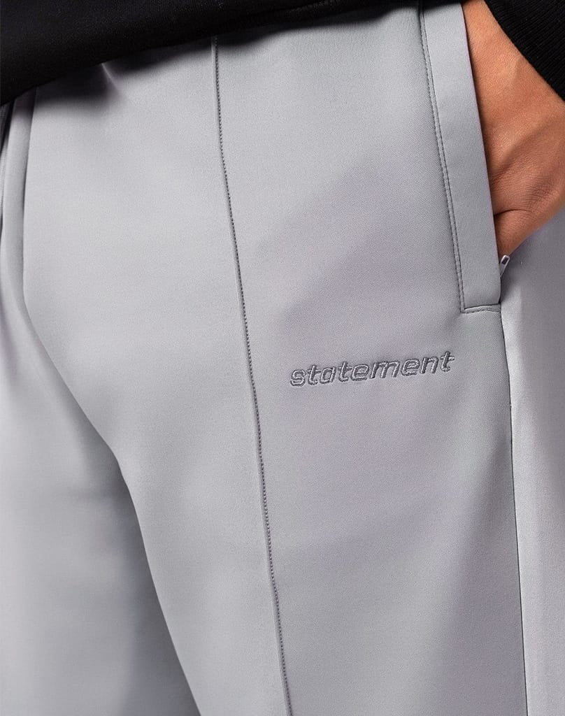 BASIC WIDE TRACKPANTS (GREY) Pants STATEMENT