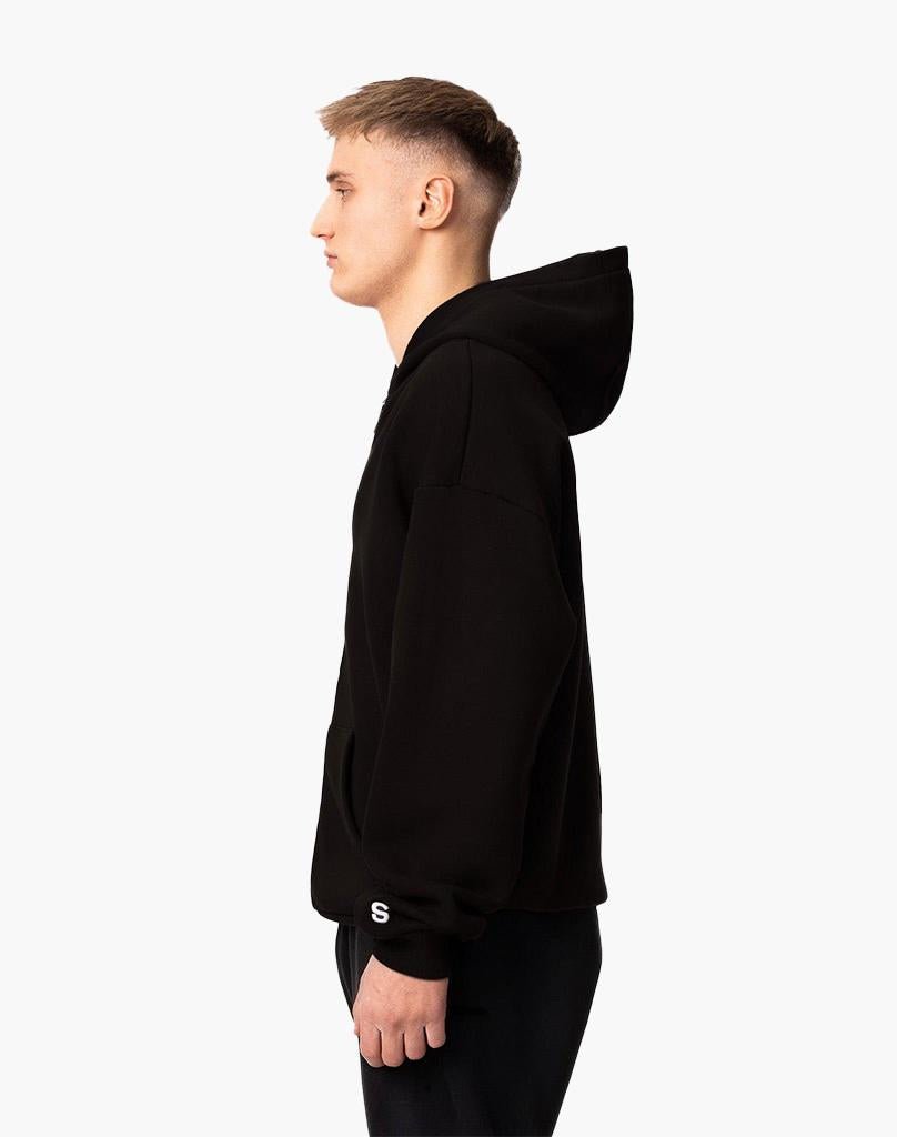BASIC ZIP-HOODIE (BLACK) Zip-Hoodie STATEMENT