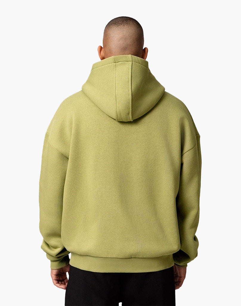 BASIC ZIP-HOODIE (DARK GREEN) STATEMENT