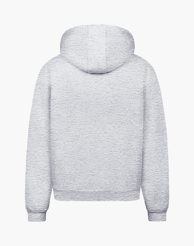 BASIC ZIP-HOODIE (GREY MELANGE) STATEMENT