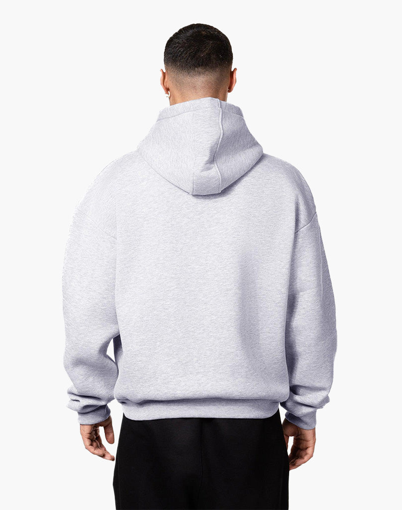 BASIC ZIP-HOODIE (GREY MELANGE) STATEMENT