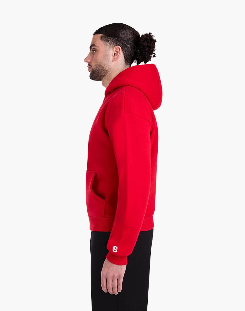 BASIC ZIP-HOODIE (RED) Zip-Hoodie STATEMENT