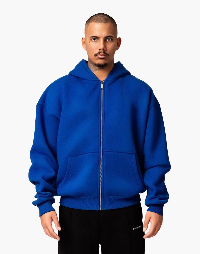 BASIC ZIP-HOODIE (ROYAL BLUE) STATEMENT
