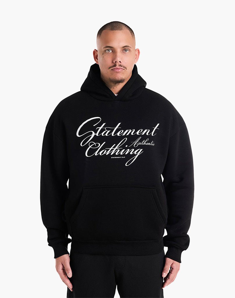 BENDING LINES HOODIE (BLACK) Hoodie STATEMENT
