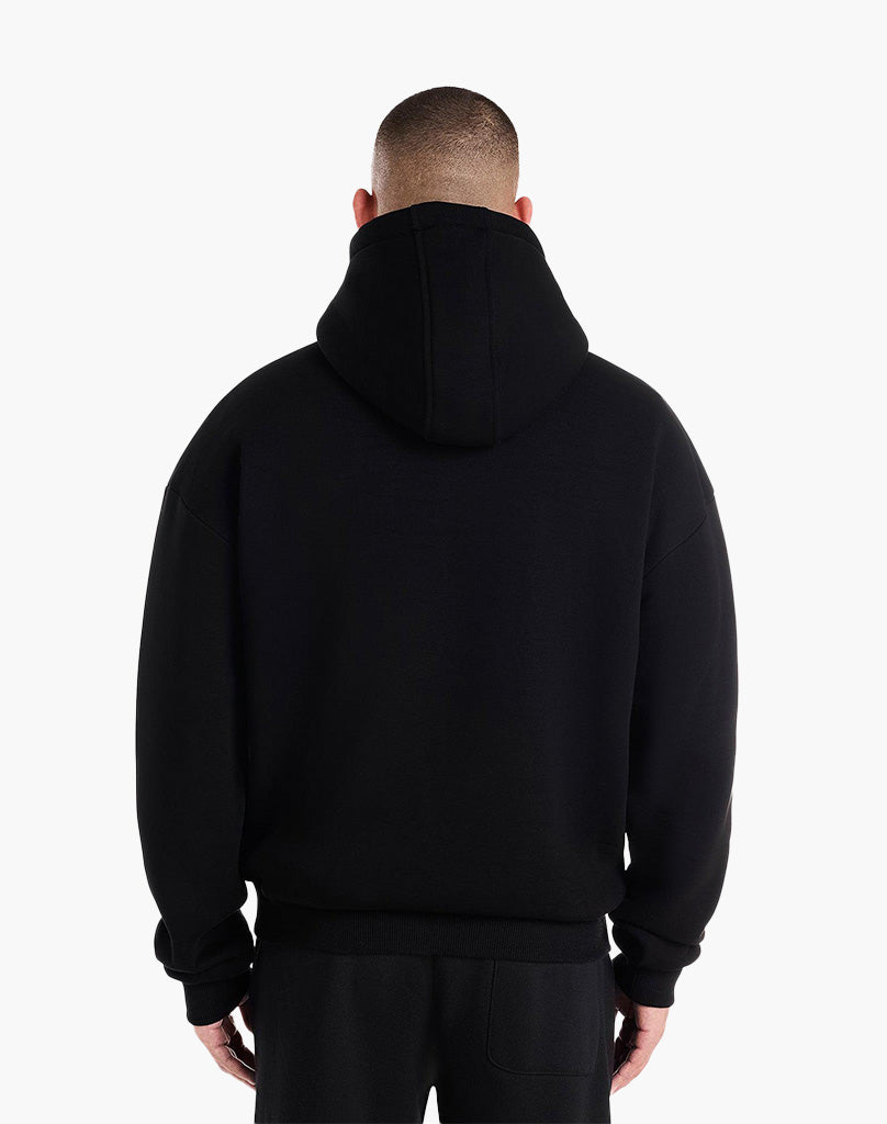 BENDING LINES HOODIE (BLACK) STATEMENT