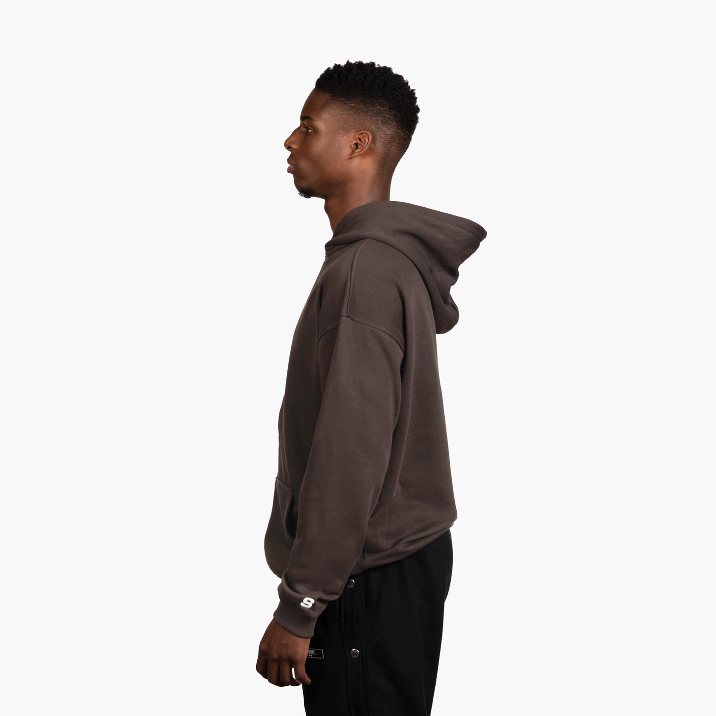 BASIC HOODIE BROWN