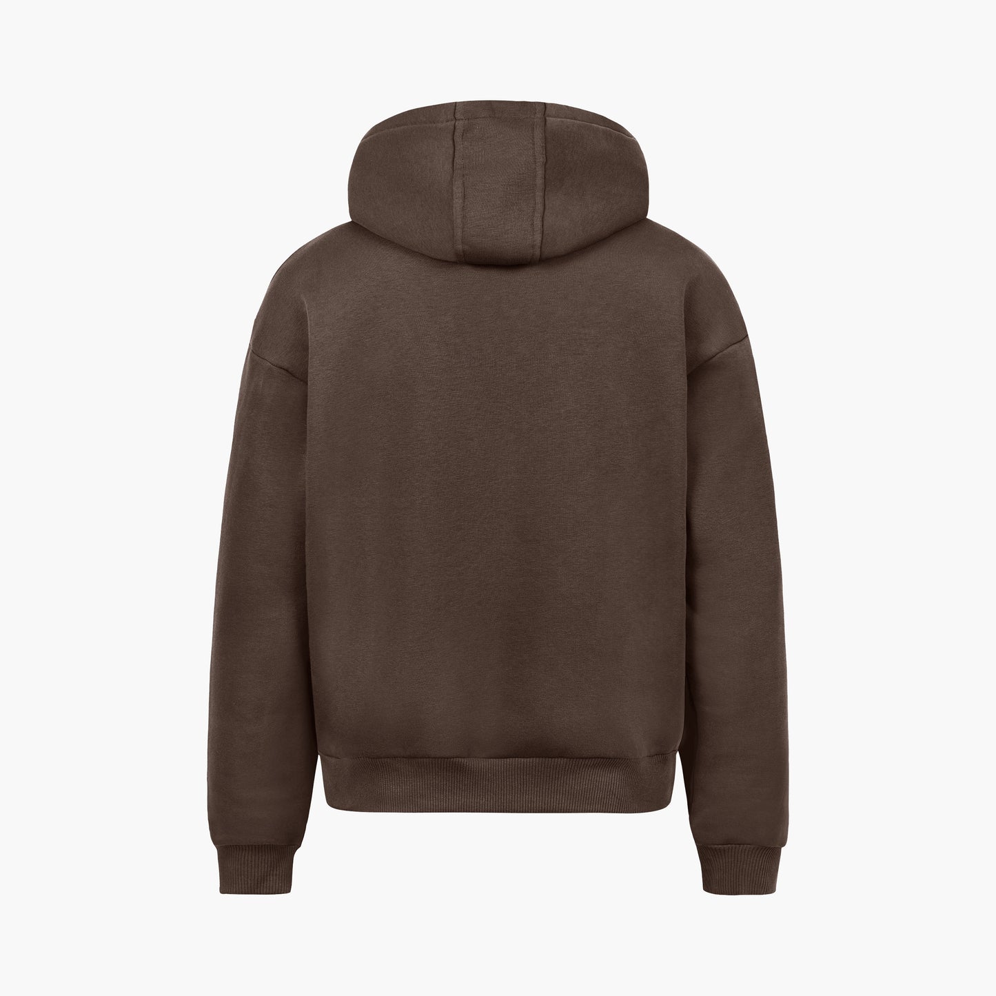 STATEMENT ZIP-HOODIE BROWN