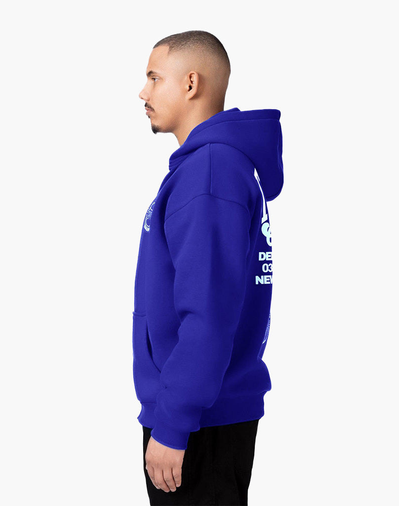 DEPARTMENT ZIP-HOODIE (ROYAL BLUE) STATEMENT