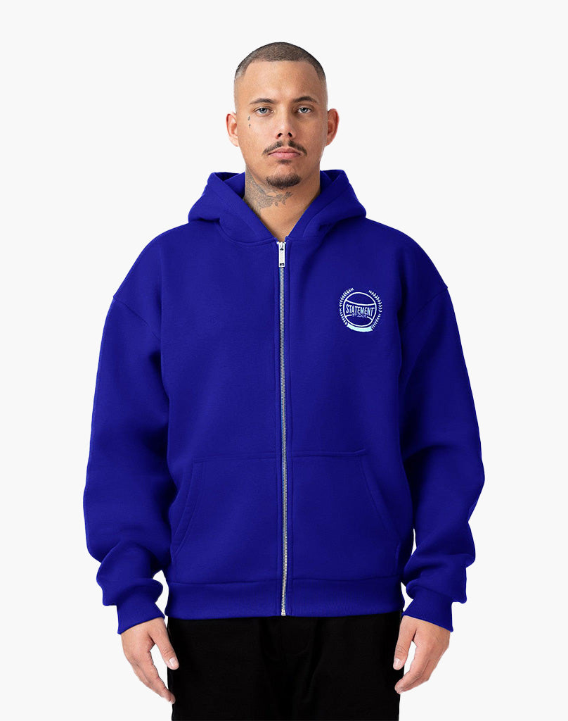 DEPARTMENT ZIP-HOODIE (ROYAL BLUE) STATEMENT