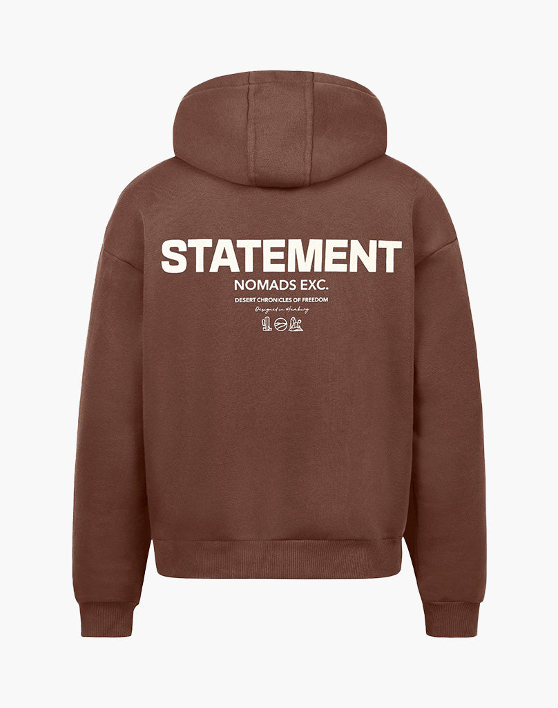 EXCHANGE HOODIE (COFFEE BROWN) Hoodie STATEMENT