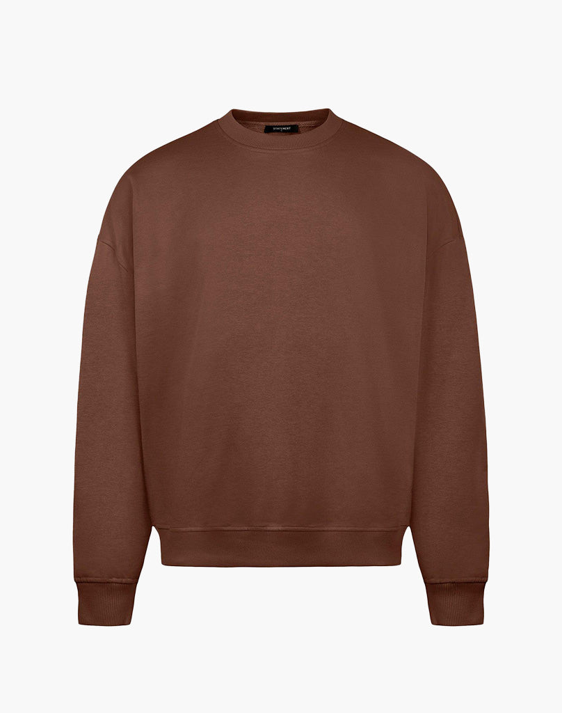 EXCHANGE SWEATER (COFFEE BROWN) Sweater STATEMENT