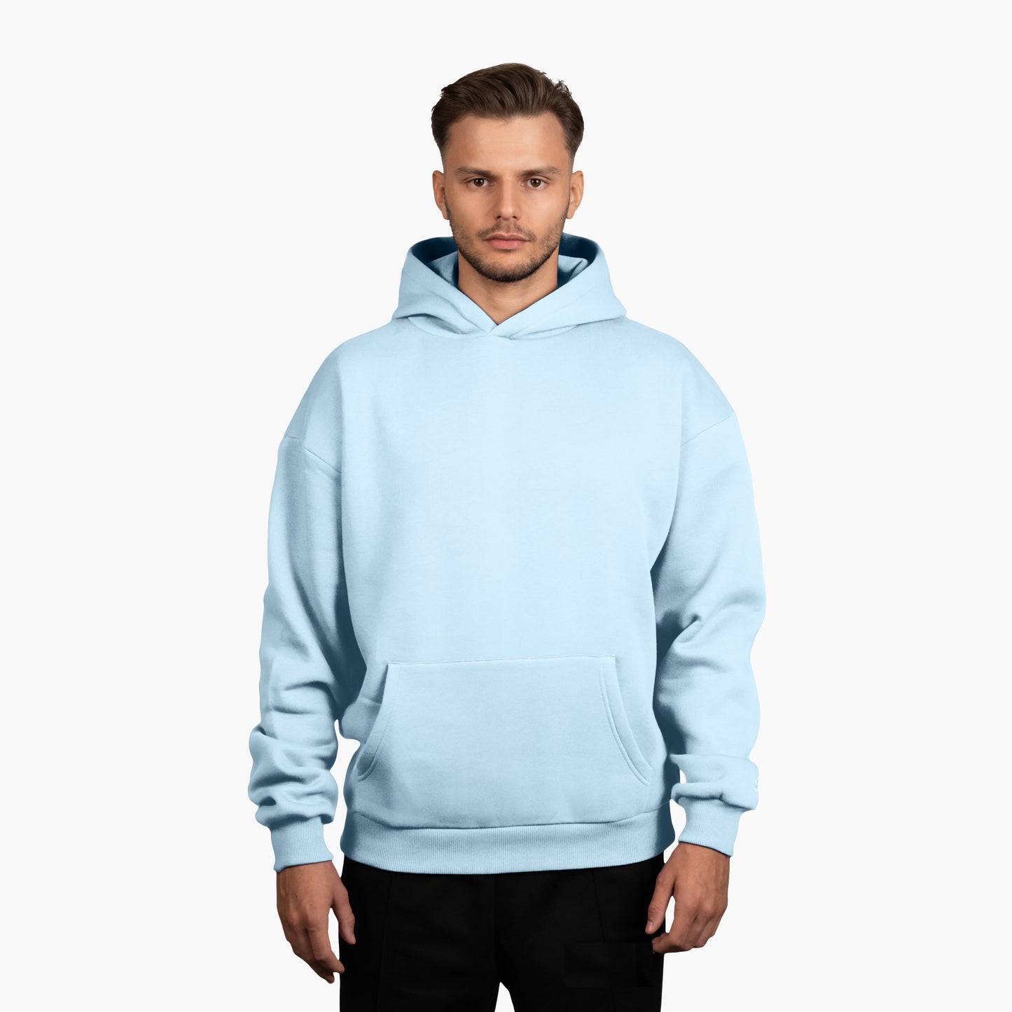 BASIC HOODIE ICE BLUE