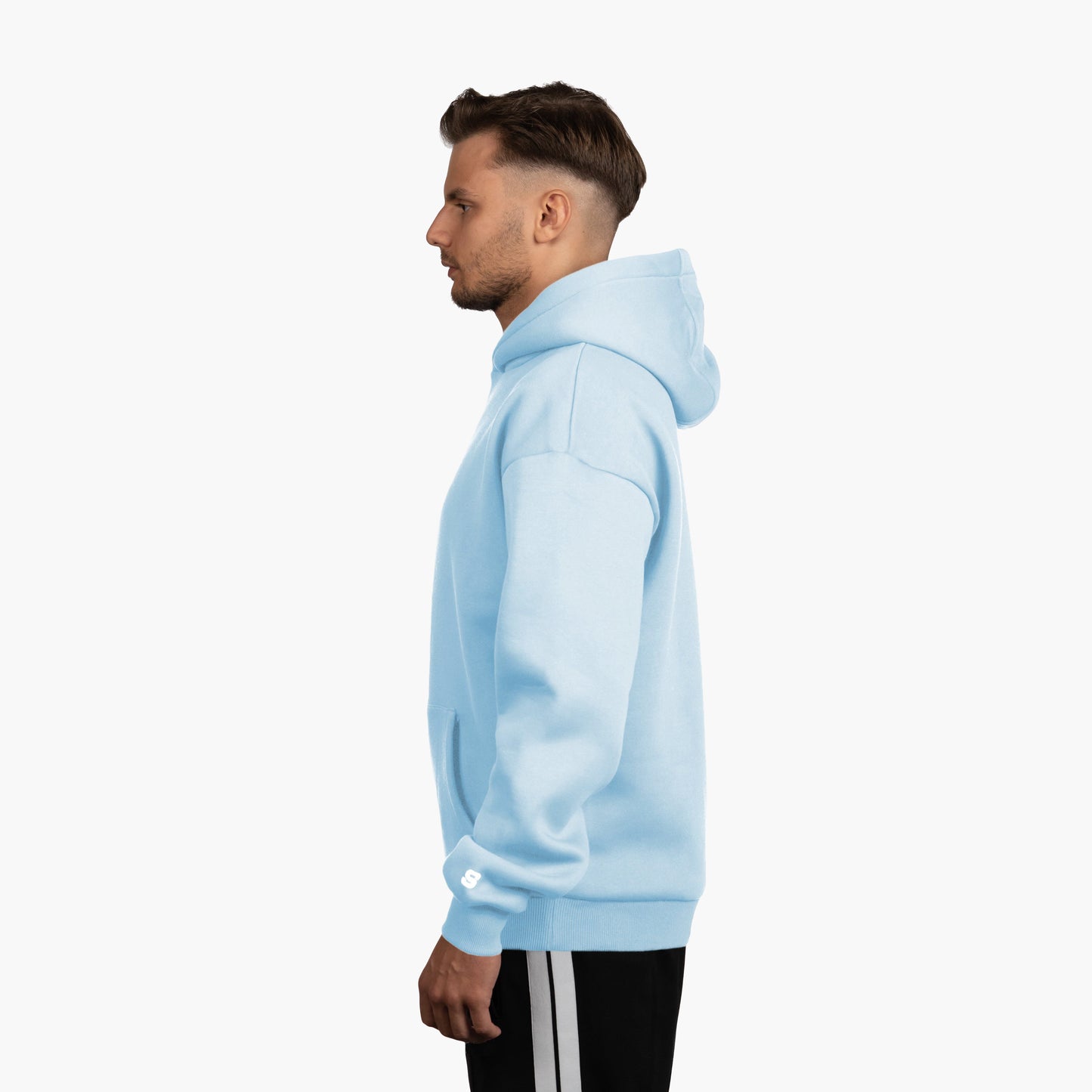 BASIC HOODIE ICE BLUE