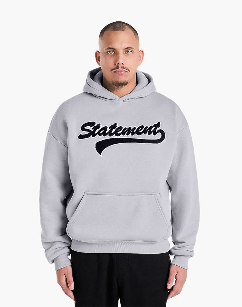 RETRO HOODIE (GREY) Hoodie STATEMENT