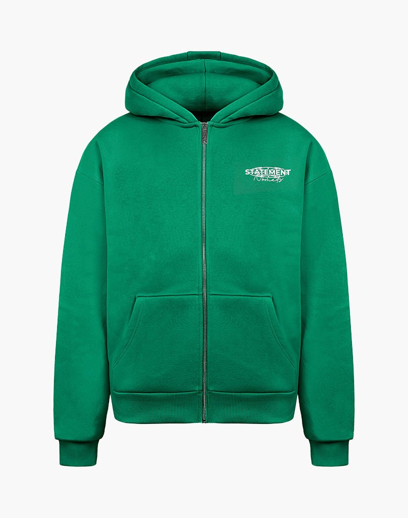 IFADA ZIP-HOODIE (WOOD GREEN) Zip-Hoodie STATEMENT