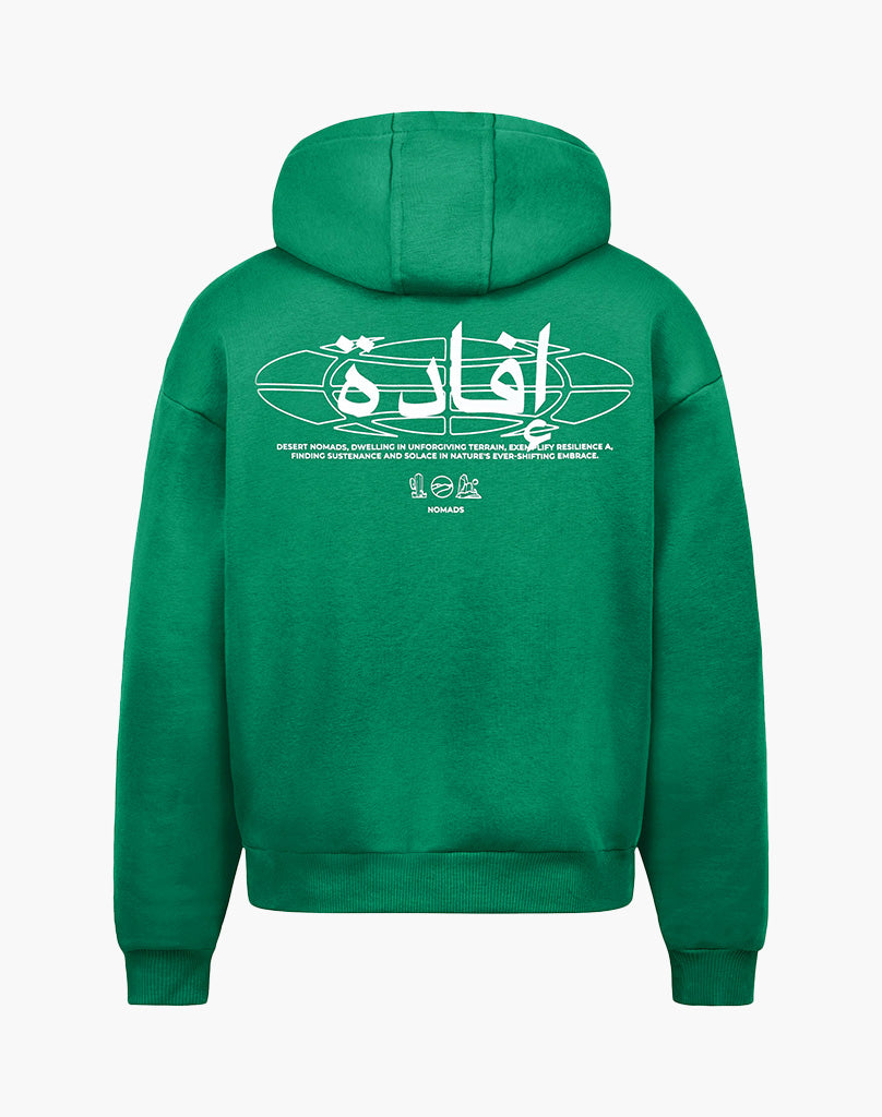 IFADA ZIP-HOODIE (WOOD GREEN) Zip-Hoodie STATEMENT