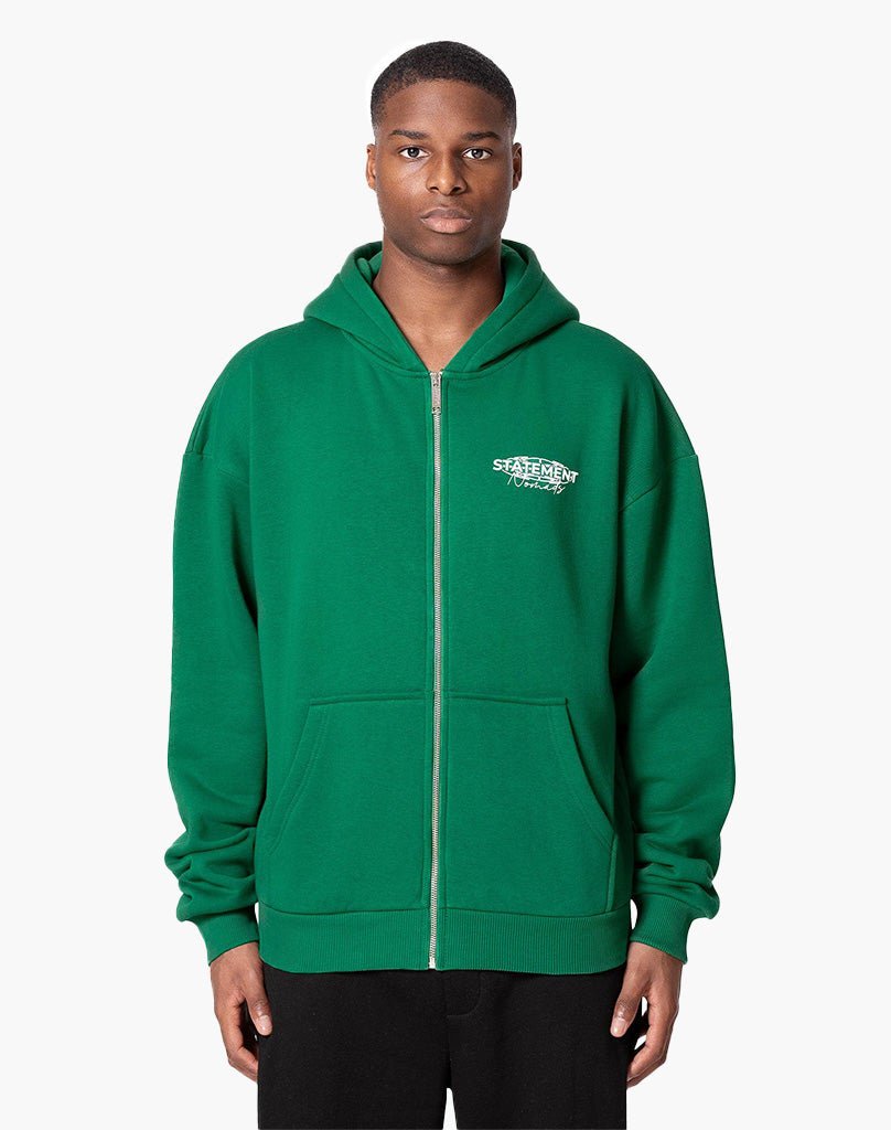 IFADA ZIP-HOODIE (WOOD GREEN) Zip-Hoodie STATEMENT