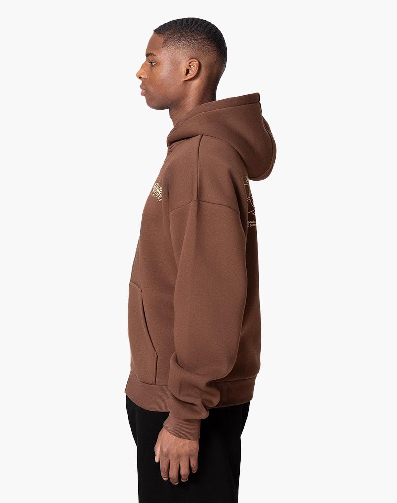 IFADA ZIP-HOODIE (COFFEE BROWN) Zip-Hoodie STATEMENT
