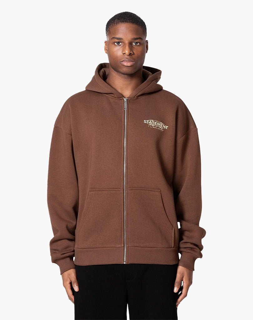 IFADA ZIP-HOODIE (COFFEE BROWN) Zip-Hoodie STATEMENT