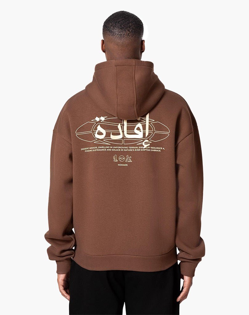 IFADA ZIP-HOODIE (COFFEE BROWN) Zip-Hoodie STATEMENT