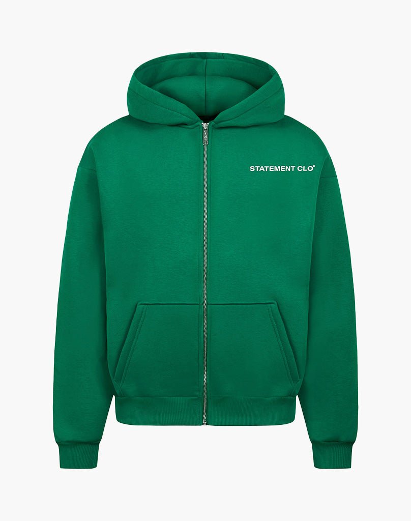 INITIAL ZIP-HOODIE (WOOD GREEN) Pants STATEMENT