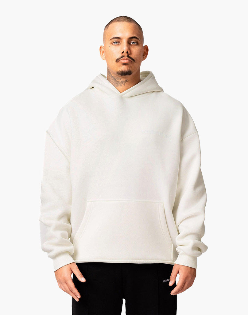 INITIAL HOODIE (CREAM WHITE) STATEMENT