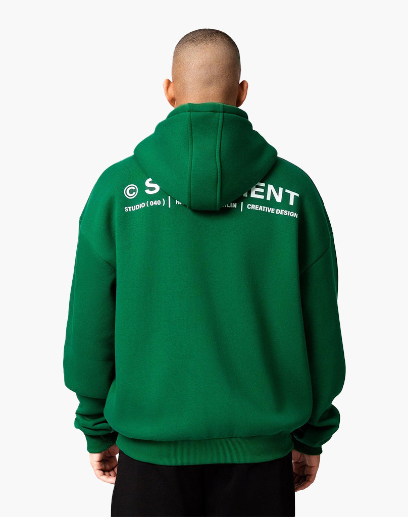 INITIAL HOODIE (WOOD GREEN) STATEMENT