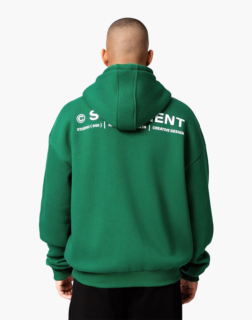 INITIAL HOODIE (WOOD GREEN) Hoodie STATEMENT