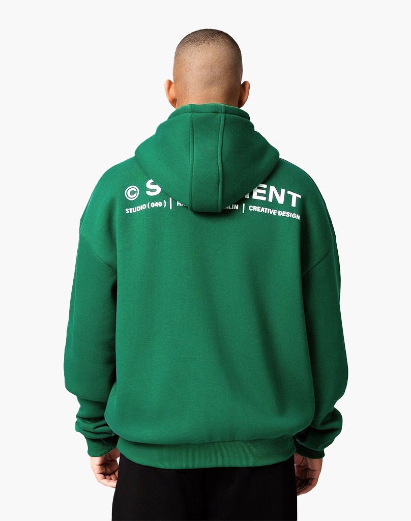 INITIAL HOODIE (WOOD GREEN) Hoodie STATEMENT