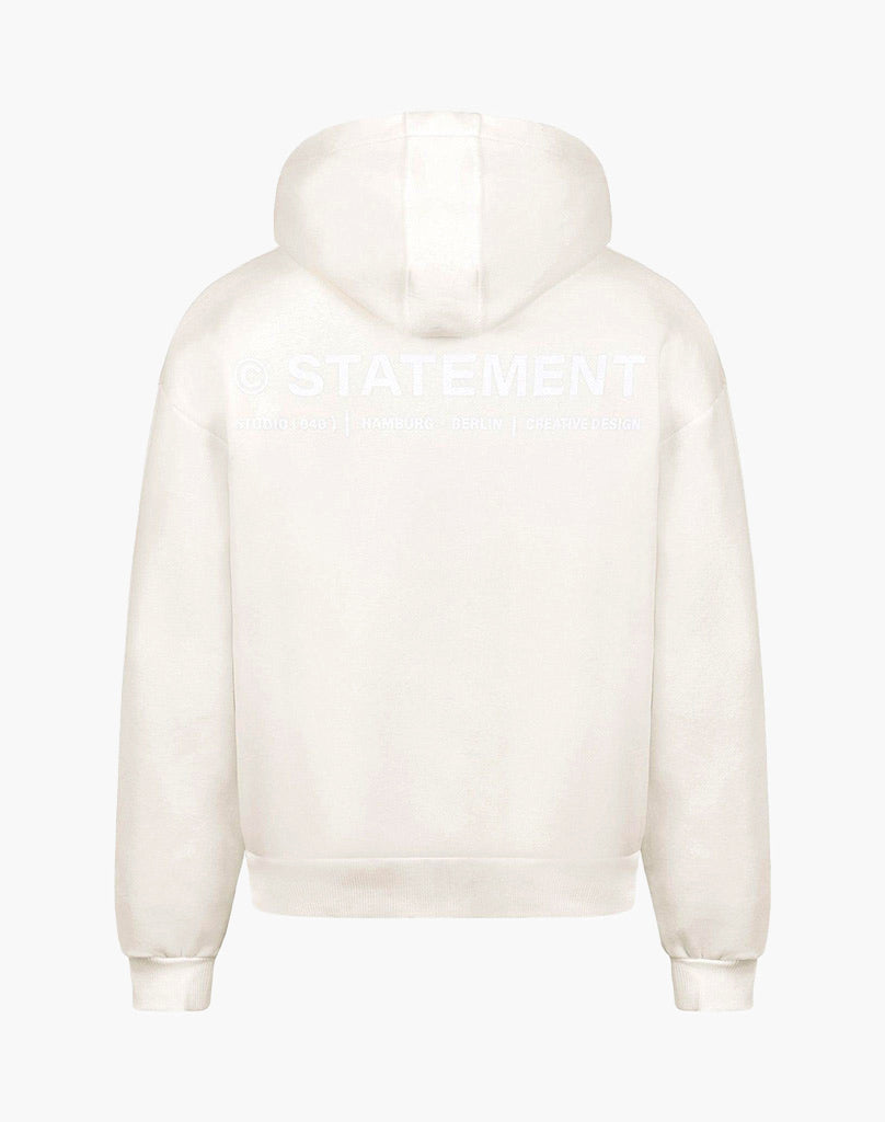 INITIAL ZIP-HOODIE (CREAM WHITE) STATEMENT