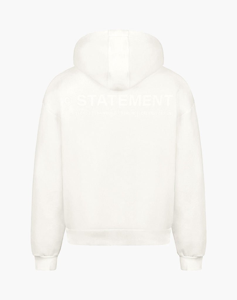 INITIAL ZIP-HOODIE (CREAM WHITE) Hoodie STATEMENT