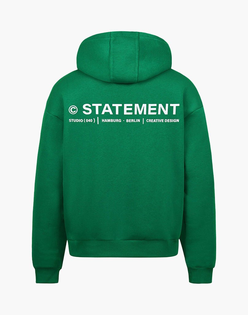 INITIAL ZIP-HOODIE (WOOD GREEN) Pants STATEMENT