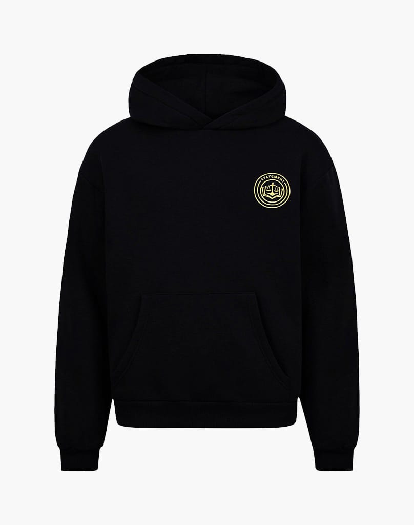 JUSTICE HOODIE (BLACK) Hoodie STATEMENT
