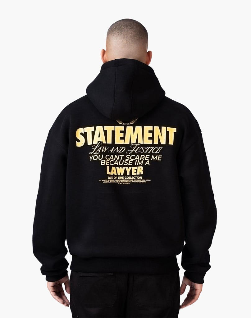JUSTICE HOODIE (BLACK) Hoodie STATEMENT
