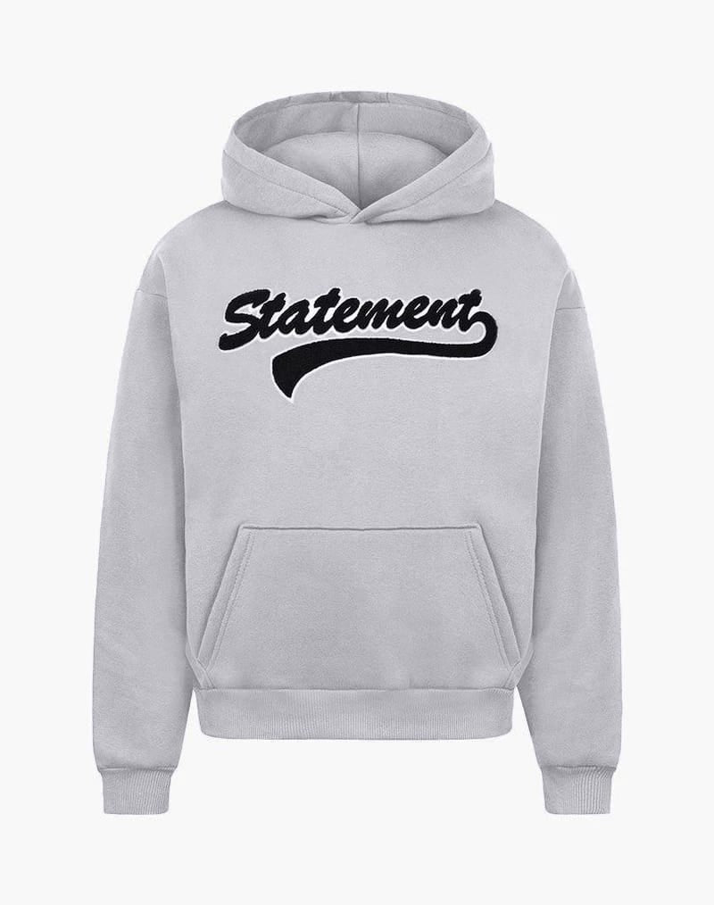 RETRO HOODIE (GREY) Hoodie STATEMENT