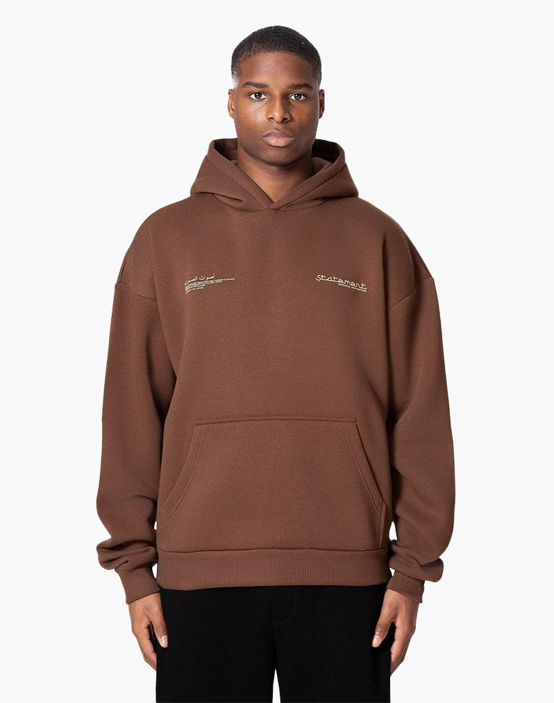 ORIENTAL HOODIE (COFFEE BROWN) STATEMENT