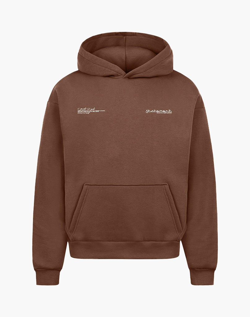ORIENTAL HOODIE (COFFEE BROWN) STATEMENT