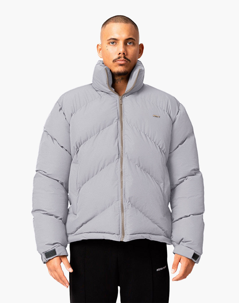 STMT PUFFER JACKET (GREY) Jackets STATEMENT