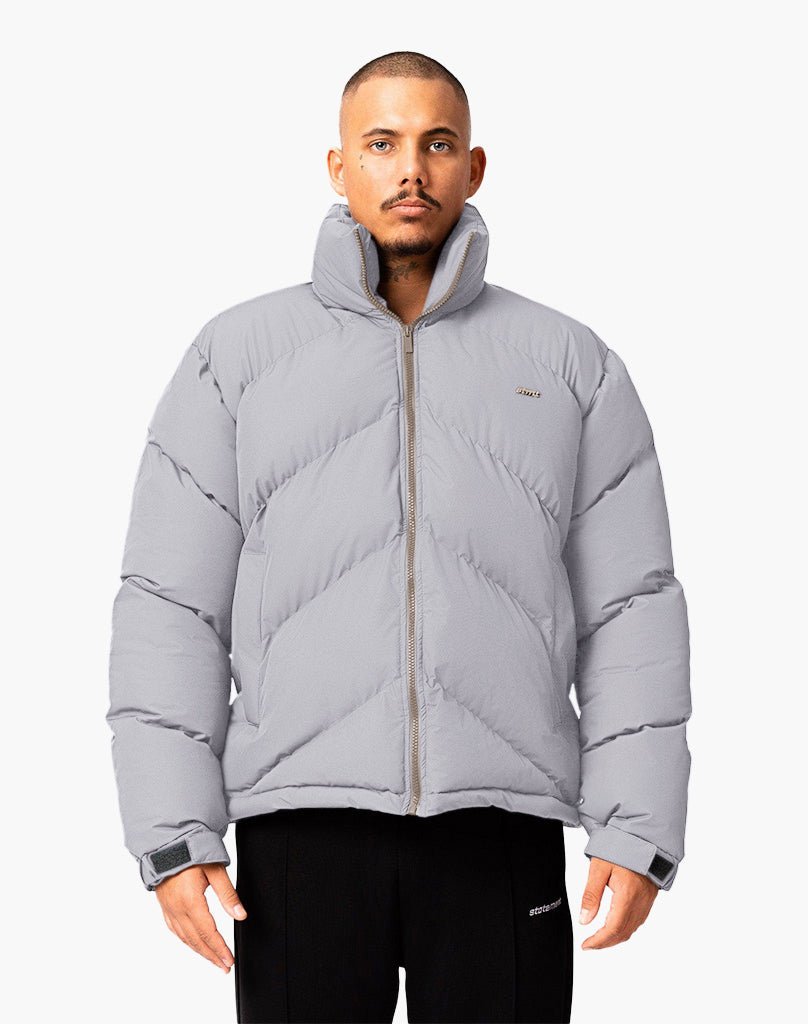 STMT PUFFER JACKET (GREY) Jackets STATEMENT