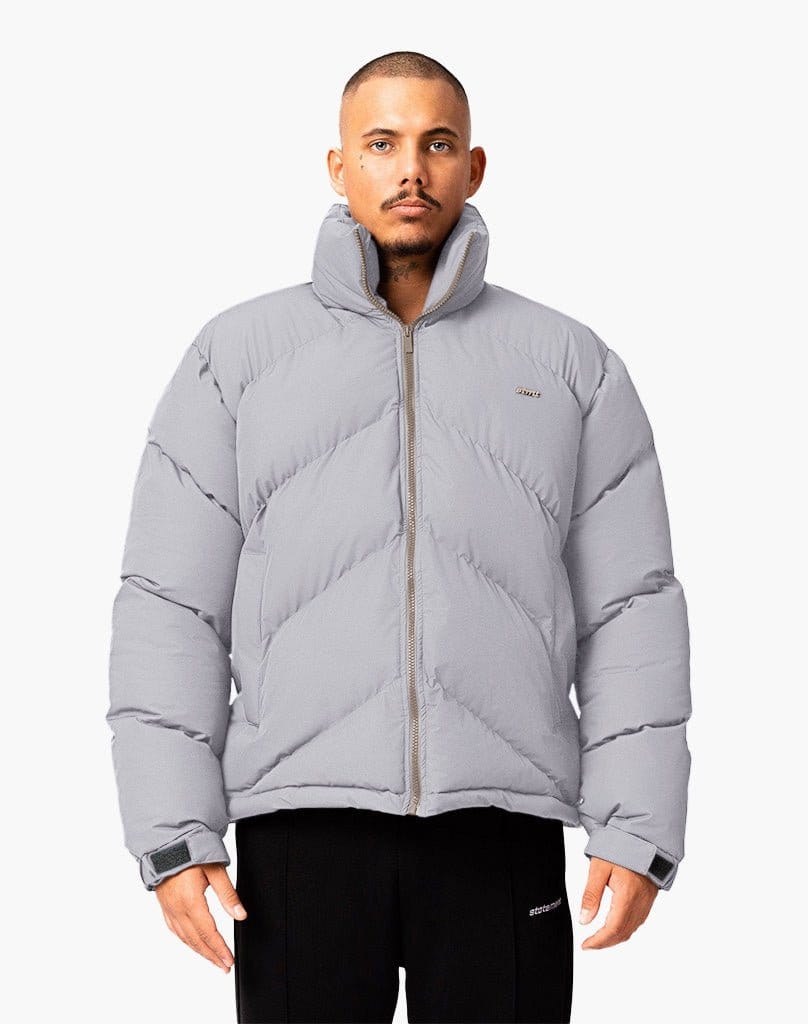 STMT PUFFER JACKET (GREY) Jackets STATEMENT
