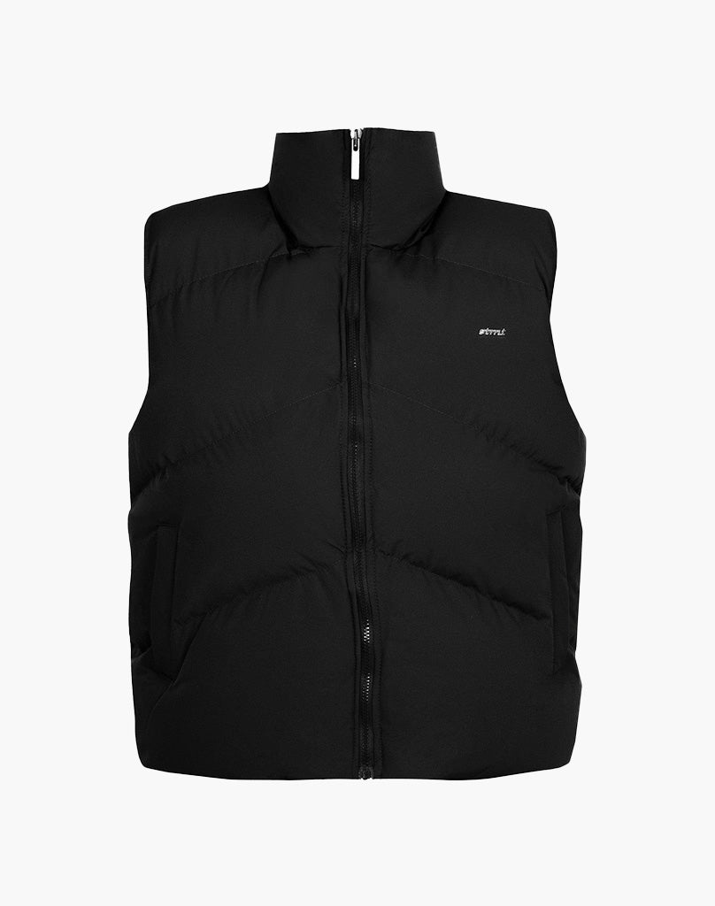 Black puffer vests on sale