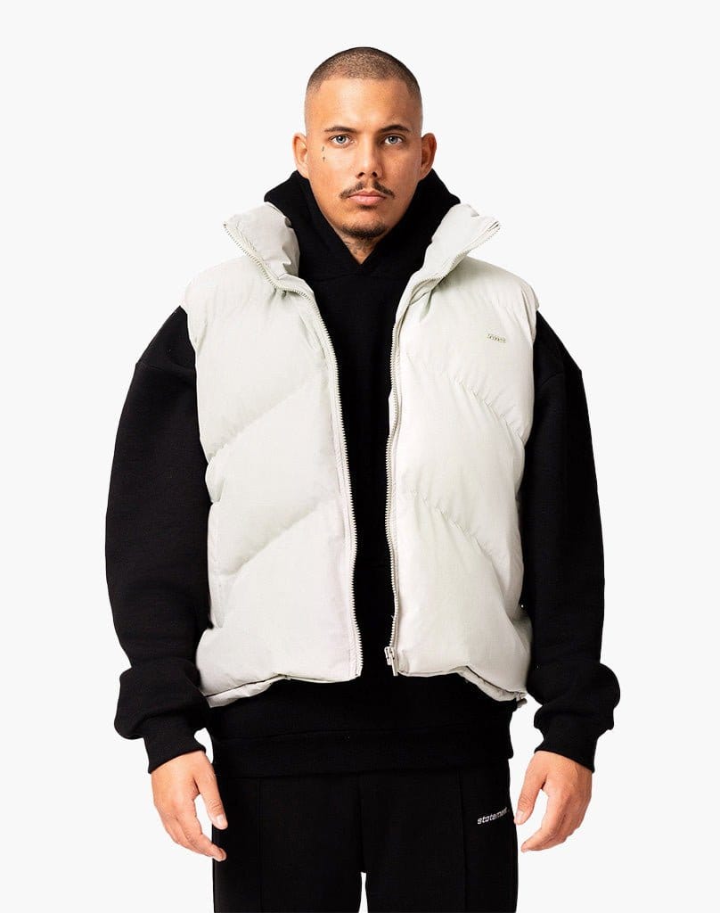 STMT PUFFER VEST (CREAM WHITE) Jackets STATEMENT