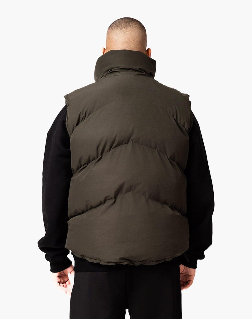 STMT PUFFER VEST (KHAKI) Jackets STATEMENT