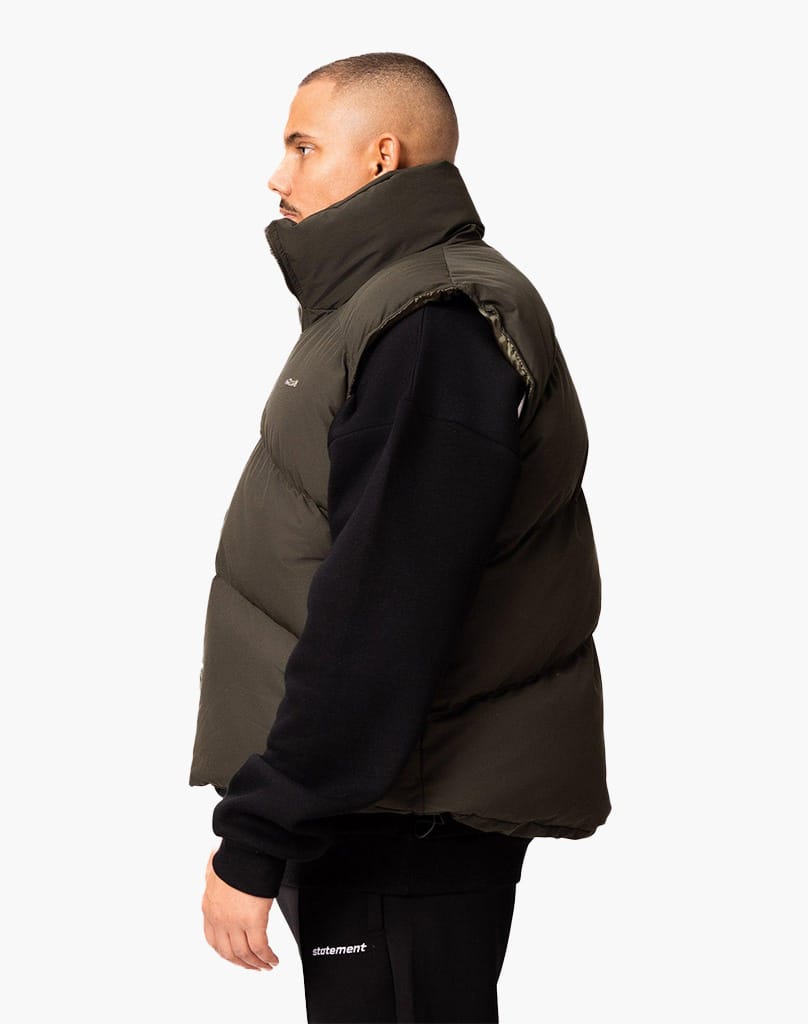 STMT PUFFER VEST (KHAKI) Jackets STATEMENT